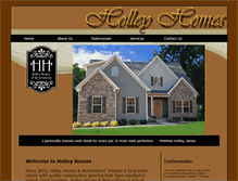 Tablet Screenshot of holleyhomes.net